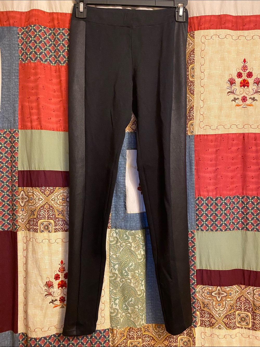 Express Black Womens Stretch Tuxedo Leggings